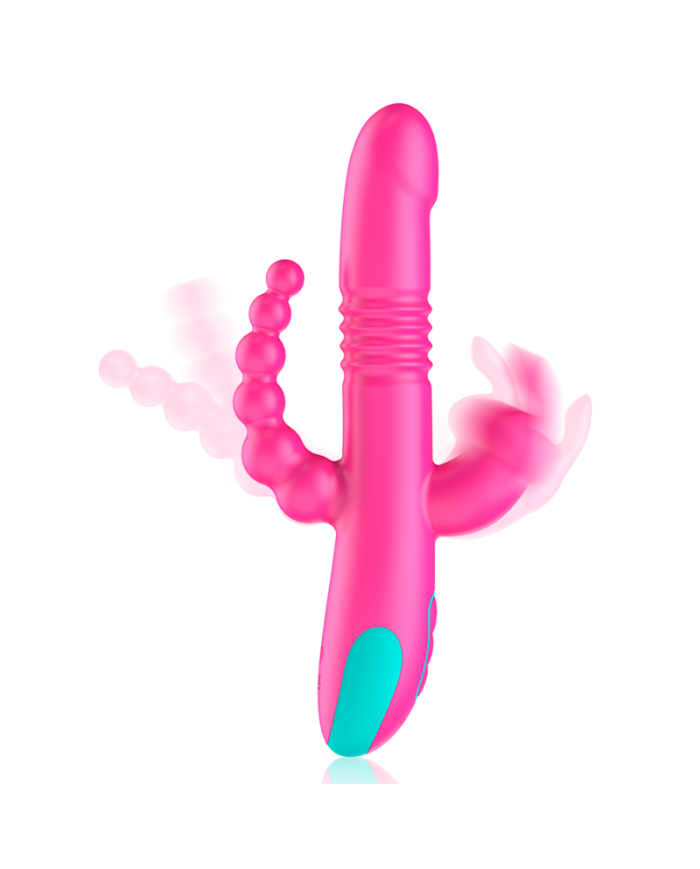 HAPPY LOKY DONALD TRIPLE ESTIMULACION ANAL PUNTO G CLITORIS COMPATIBLE CON WATCHME WIRELESS TECHNOLOGY