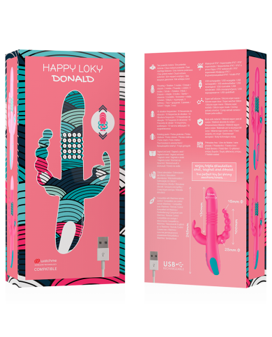 HAPPY LOKY DONALD TRIPLE ESTIMULACION ANAL PUNTO G CLITORIS COMPATIBLE CON WATCHME WIRELESS TECHNOLOGY HAPPY LOKY DONALD TRIPLE ESTIMULACION ANAL PUNTO G CLITORIS COMPATIBLE CON WATCHME WIRELESS TECHNOLOGY