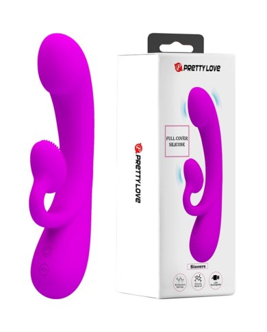 PRETTY LOVE SINCERE VIBRADOR Y ONDAS ESTIMULADORAS DE CLITORIS SILICONA MORADO PRETTY LOVE SINCERE VIBRADOR Y ONDAS ESTIMULADORAS DE CLITORIS SILICONA MORADO