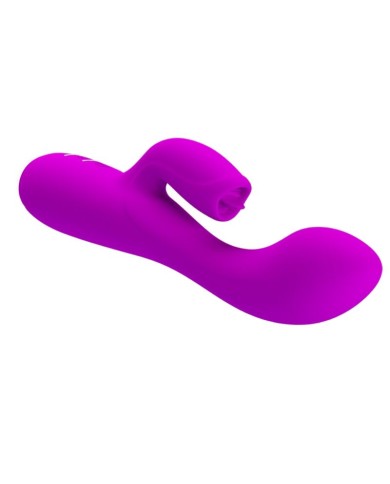 PRETTY LOVE GLORIA VIBRADOR CONEJO RECARGABLE IMPERMEABLE MORADO PRETTY LOVE GLORIA VIBRADOR CONEJO RECARGABLE IMPERMEABLE MORADO
