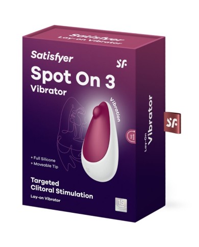 SATISFYER SPOT ON 3 ESTIMULADOR DE CLITORIS ROJO SATISFYER SPOT ON 3 ESTIMULADOR DE CLITORIS ROJO