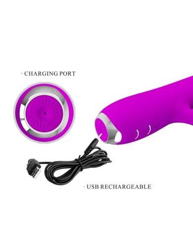 PRETTY LOVE RACHEL VIBRADOR RECARGABLE CON ONDAS ESTIMULADORAS MORADO PRETTY LOVE RACHEL VIBRADOR RECARGABLE CON ONDAS ESTIMULADORAS MORADO