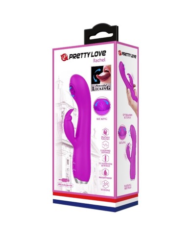 PRETTY LOVE RACHEL VIBRADOR RECARGABLE CON ONDAS ESTIMULADORAS MORADO PRETTY LOVE RACHEL VIBRADOR RECARGABLE CON ONDAS ESTIMULADORAS MORADO