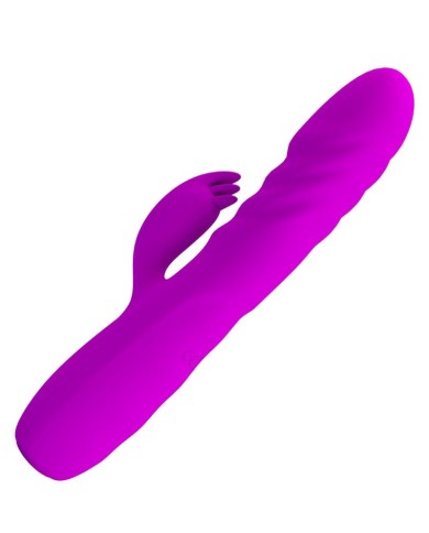 PRETTY LOVE MELANIE VIBRADOR CONEJO RECARGABLE MORADO PRETTY LOVE MELANIE VIBRADOR CONEJO RECARGABLE MORADO