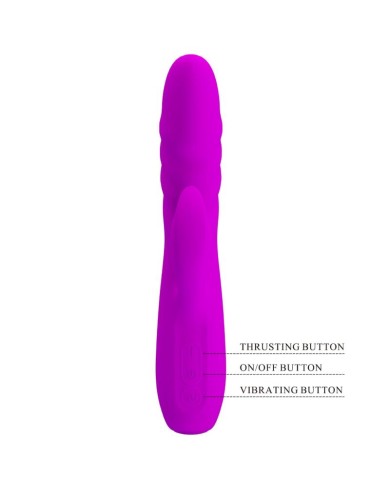PRETTY LOVE MELANIE VIBRADOR CONEJO RECARGABLE MORADO PRETTY LOVE MELANIE VIBRADOR CONEJO RECARGABLE MORADO