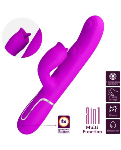 PRETTY LOVE VIBRADOR RABBIT CON LICKING FUCSIA PRETTY LOVE VIBRADOR RABBIT CON LICKING FUCSIA
