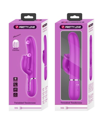 PRETTY LOVE VIBRADOR RABBIT CON LICKING FUCSIA PRETTY LOVE VIBRADOR RABBIT CON LICKING FUCSIA