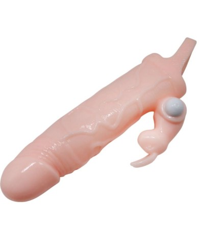 BAILE BRAVE MAN FUNDA PENE CON RABBIT VIBRADOR 165 CM NATURAL