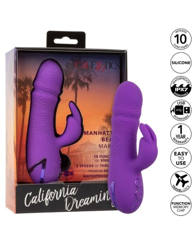 CALEXOTICS MANHATTAN BEACH MARVEL VIBRADOR RABBIT MORADO BY CALIFORNIA DREAMING CALEXOTICS MANHATTAN BEACH MARVEL VIBRADOR RABBIT MORADO BY CALIFORNIA DREAMING
