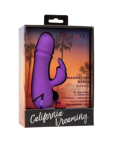 CALEXOTICS MANHATTAN BEACH MARVEL VIBRADOR RABBIT MORADO BY CALIFORNIA DREAMING CALEXOTICS MANHATTAN BEACH MARVEL VIBRADOR RABBIT MORADO BY CALIFORNIA DREAMING