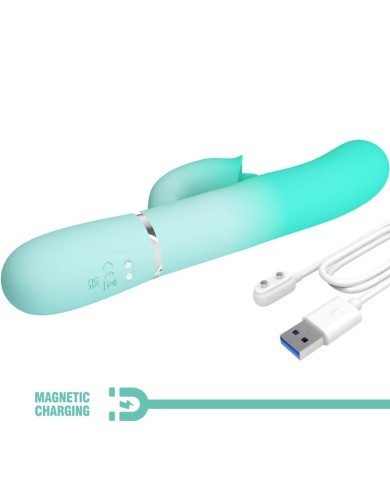 PRETTY LOVE GIGI VIBRADOR RABBIT MULTIFUNCION VERDE AGUA PRETTY LOVE GIGI VIBRADOR RABBIT MULTIFUNCION VERDE AGUA