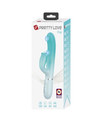 PRETTY LOVE GIGI VIBRADOR RABBIT MULTIFUNCION VERDE AGUA PRETTY LOVE GIGI VIBRADOR RABBIT MULTIFUNCION VERDE AGUA