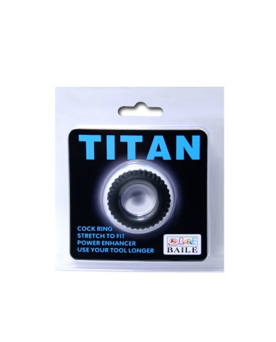 BAILE TITAN COCKRING BLACK 19 CM BAILE TITAN COCKRING BLACK 19 CM