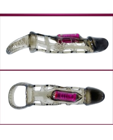 BAILE FUNDA EXTENSORA PENE CON VIBRACION Y STRAP 135 CM BAILE FUNDA EXTENSORA PENE CON VIBRACION Y STRAP 135 CM