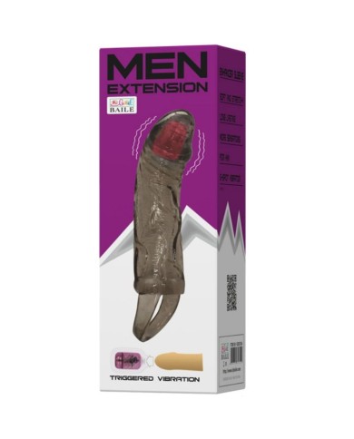 BAILE FUNDA EXTENSORA PENE CON VIBRACION Y STRAP PARA TESTICULOS 135 CM BAILE FUNDA EXTENSORA PENE CON VIBRACION Y STRAP PARA TESTICULOS 135 CM