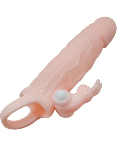BAILE BRAVE MAN FUNDA PENE CON RABBIT VIBRADOR 165 CM NATURAL