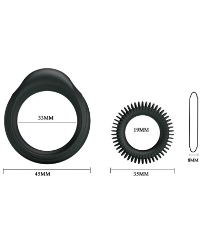 BAILE KIT 2 ANILLOS SILICONA RING MANHOOD BAILE KIT 2 ANILLOS SILICONA RING MANHOOD