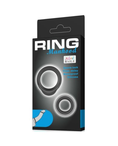 BAILE KIT 2 ANILLOS SILICONA RING MANHOOD BAILE KIT 2 ANILLOS SILICONA RING MANHOOD