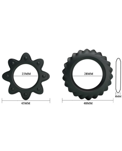 BAILE KIT 2 ANILLOS SILICONA RING FLOWERING BAILE KIT 2 ANILLOS SILICONA RING FLOWERING