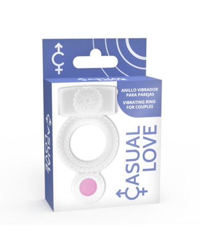 CASUAL LOVE RING DOUBLE PLEASURE ANILLO TRANSPARENTE CASUAL LOVE RING DOUBLE PLEASURE ANILLO TRANSPARENTE