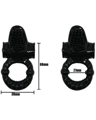 BAILE SWEET RING ANILLO VIBRADOR CON RABBIT TEXTURADO BAILE SWEET RING ANILLO VIBRADOR CON RABBIT TEXTURADO