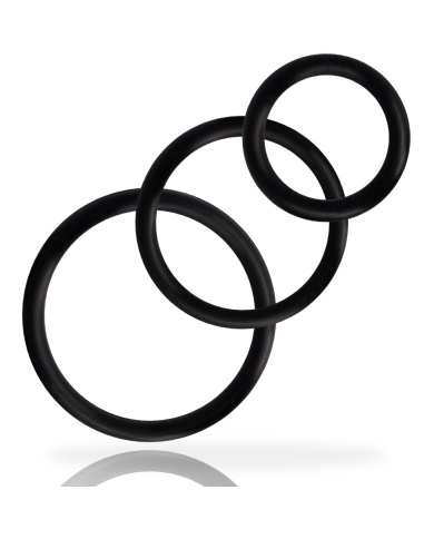 ADDICTED TOYS SET ANILLOS PENE NEGRO ADDICTED TOYS SET ANILLOS PENE NEGRO