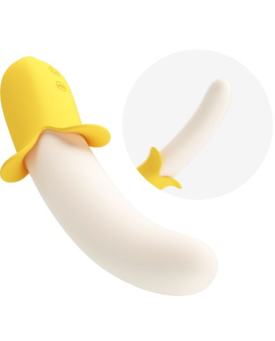 PRETTY LOVE BANANA GEEK SUPER POWER 7 VIBRATIONS UPDOWN SILICONE BLACK