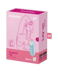 SATISFYER TROPICAL TIP VIBRADOR LAY ON AZUL