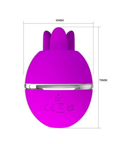 PRETTY LOVE GEMINI BALL PURPLE ROUND SILICONE VIBRATOR