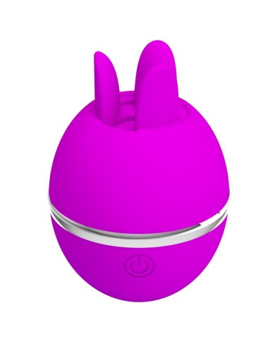 PRETTY LOVE GEMINI BALL PURPLE ROUND SILICONE VIBRATOR