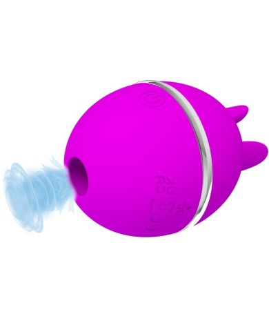 PRETTY LOVE GEMINI BALL PURPLE ROUND SILICONE VIBRATOR