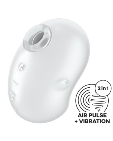 SATISFYER CUTIE GHOST LAY ON VIBRATOR WHITE
