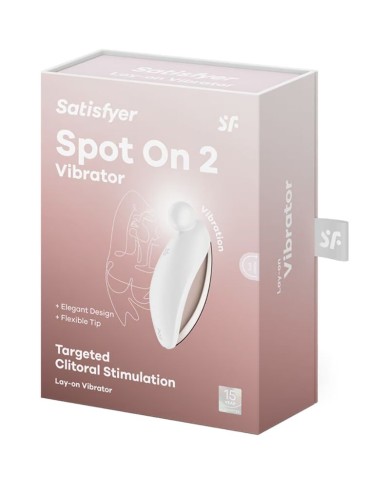 SATISFYER SPOT ON 2 LAY ON VIBRATOR WHITE
