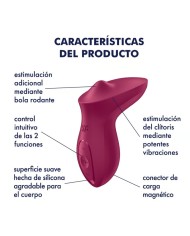 SATISFYER EXCITERRR LAY ON CLITORIS BERRY VIBRATOR