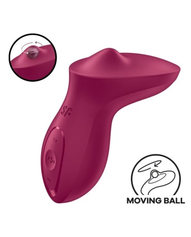 SATISFYER EXCITERRR LAY ON CLITORIS BERRY VIBRATOR