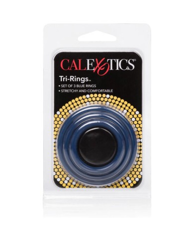 CALIFORNIA EXOTICS SET TRES ANILLAS AZUL ERECCIoN