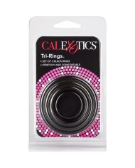 CALIFORNIA EXOTICS SET TRES ANILLAS NEGRO ERECCIoN