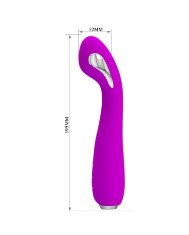 PRETTY LOVE HECTOR RECHARGEABLE ELECTROSHOCK VIBRATOR WATERPROOF PURPLE