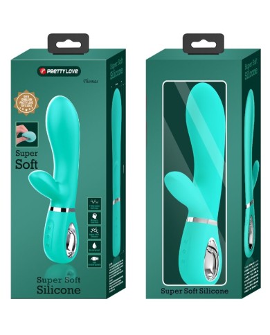 PRETTY LOVE THOMAS MULTIFUNCTION G SPOT VIBRATOR AQUA GREEN