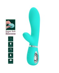 PRETTY LOVE THOMAS MULTIFUNCTION G SPOT VIBRATOR AQUA GREEN