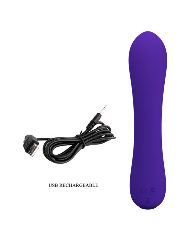 PRETTY LOVE PRESCOTT RECHARGEABLE VIBRATOR PURPLE