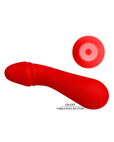 PRETTY LOVE CETUS RECHARGEABLE VIBRATOR RED