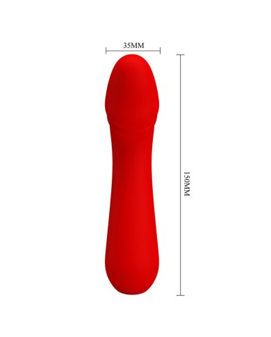 PRETTY LOVE CETUS RECHARGEABLE VIBRATOR RED