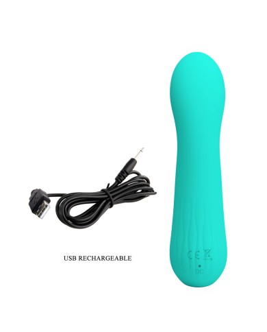 PRETTY LOVE FAUN RECHARGEABLE VIBRATOR AQUA GREEN