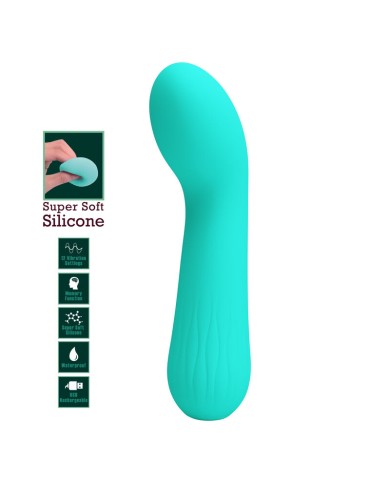 PRETTY LOVE FAUN RECHARGEABLE VIBRATOR AQUA GREEN