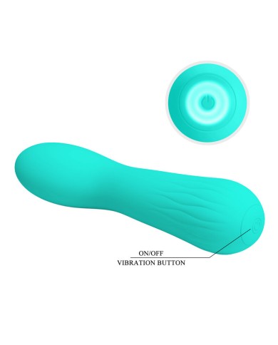 PRETTY LOVE FAUN RECHARGEABLE VIBRATOR AQUA GREEN