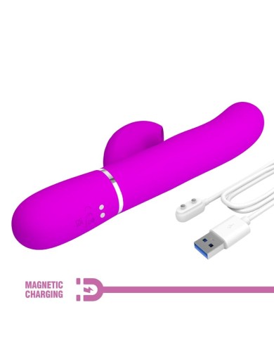 PRETTY LOVE PERLITA MULTIFUNCTION 3 IN 1 G SPOT VIBRATOR VIOLET