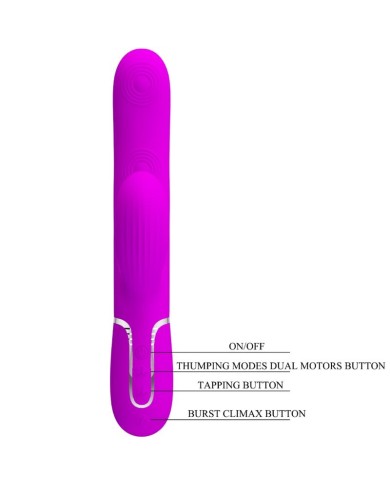 PRETTY LOVE PERLITA MULTIFUNCTION 3 IN 1 G SPOT VIBRATOR VIOLET