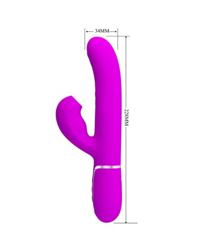PRETTY LOVE PERLITA MULTIFUNCTION 3 IN 1 G SPOT VIBRATOR VIOLET