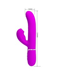 PRETTY LOVE PERLITA MULTIFUNCTION 3 IN 1 G SPOT VIBRATOR VIOLET